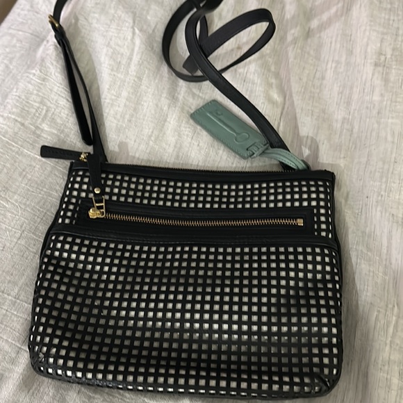 Fossil Black Leather Crossbody - Picture 2 of 5